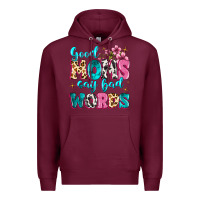 Burgundy good moms say bad words Premium Hoodie - MaliasSmallBusiness