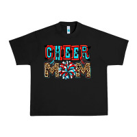 Black Cheer mom Urban Heavy Tee - Zillion Design Studio