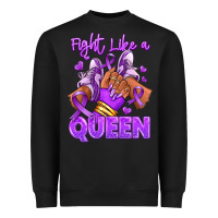 Fight Like A Queen Lupus Awareness Afro Girl Sneak Heavyweight Sweatshirt | Teevron