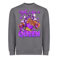 Storm fight like a queen lupus awareness afro girl sneak Heavyweight Sweatshirt - RanaPortraitStore