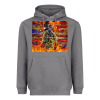 Storm Western Firefighter With American Heavyweight Hoodie - LillyAllenDesigns