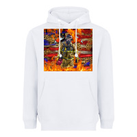 White Western Firefighter With American Heavyweight Hoodie - LillyAllenDesigns