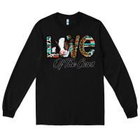 Black love of the cows Long Sleeve Tee - CowhideDigitalArt