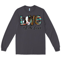 Smoke love of the cows Long Sleeve Tee - CowhideDigitalArt