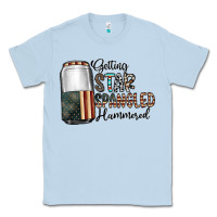 Dusty Blue getting star spangled hammered Classic Tee - CowhideDigitalArt