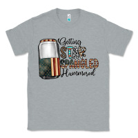 Heather Grey getting star spangled hammered Classic Tee - CowhideDigitalArt
