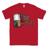 Red getting star spangled hammered Classic Tee - CowhideDigitalArt