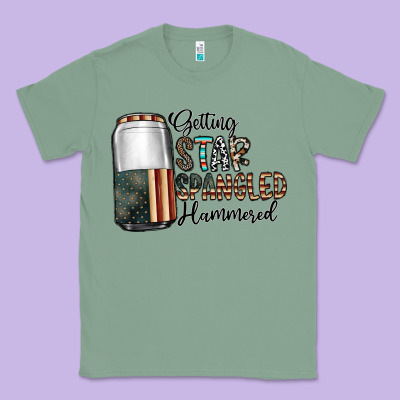 Getting Star Spangled Hammered Classic Tee Designed By Cowhidedigitalart