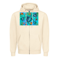 Sandshell Turtle Seashells Starfish Zipper Hoodie - Artiststas