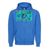 True Royal Turtle Seashells Starfish Zipper Hoodie - Artiststas