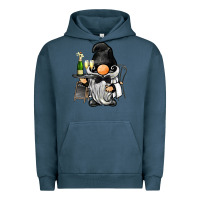 Pigment Midnight Navy waiter gnome Urban Hoodie - BarkalooDesign