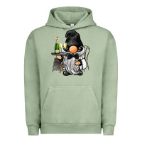 Pigment Oil Green waiter gnome Urban Hoodie - BarkalooDesign