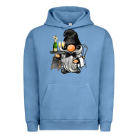 Pigment Pebble Blue waiter gnome Urban Hoodie - BarkalooDesign