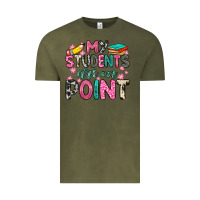 Vintage Olive my students are on point Vintage Tee - Zillion Design Studio