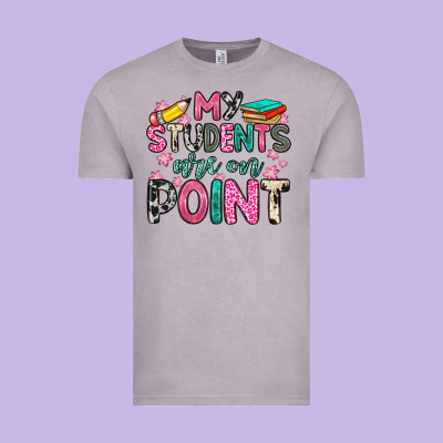 My Students Are On Point Vintage Tee Designed By Zillion Design Studio