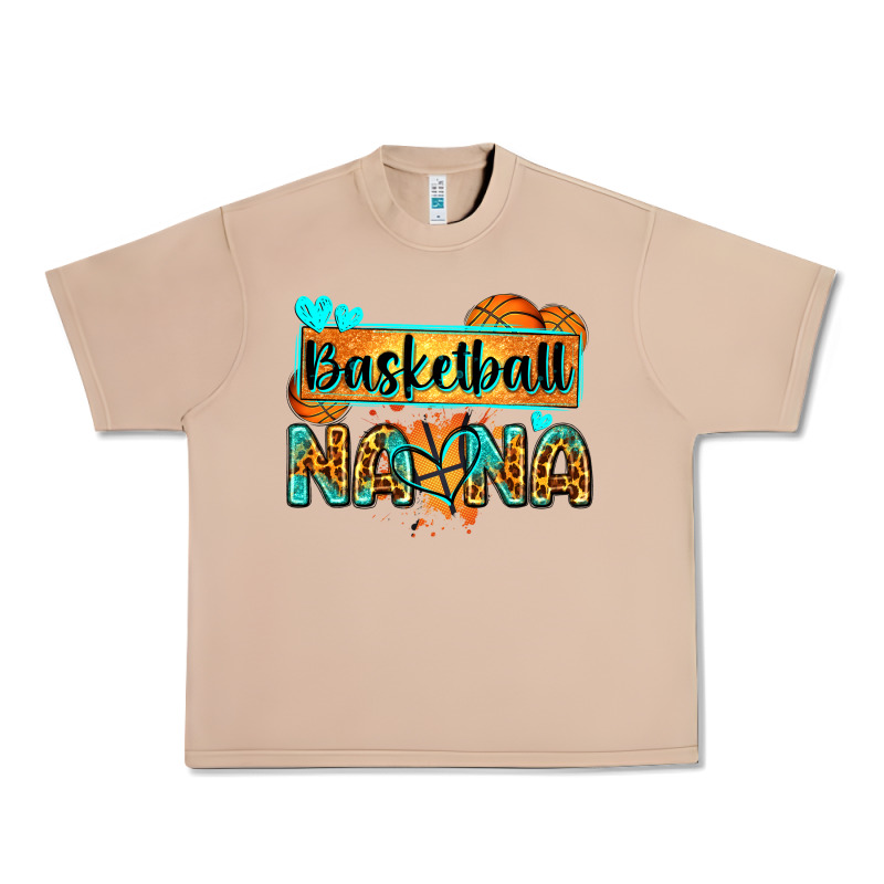 Basketball Nana With Leopard Urban Heavy Tee by Zillion Design Studio | Teevron