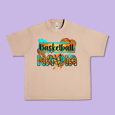 Basketball Nana With Leopard Urban Heavy Tee Designed By Zillion Design Studio