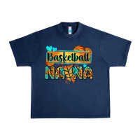Navy basketball nana with leopard Urban Heavy Tee - Zillion Design Studio