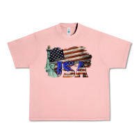 Salmon usa  statue of liberty Urban Heavy Tee - BarkalooDesign