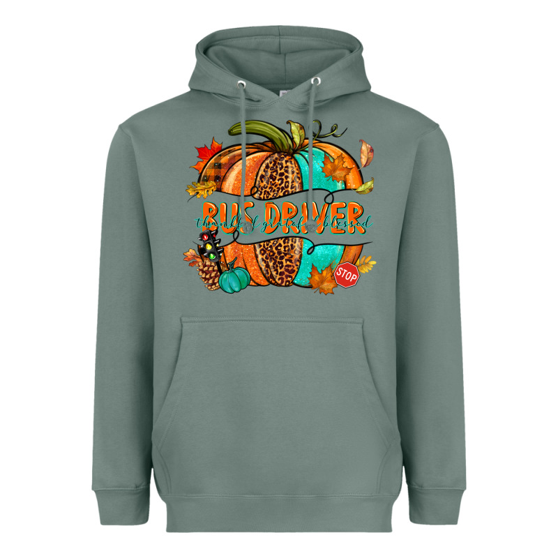 Bus Driver Pumpkin Heavyweight Hoodie by NancyCooperArtShop | Teevron