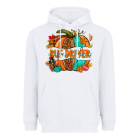 White bus driver pumpkin Heavyweight Hoodie - NancyCooperArtShop