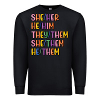 Black lgbtq pronouns Premium Sweatshirt - MaliasSmallBusiness