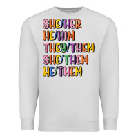 Dove Grey lgbtq pronouns Premium Sweatshirt - MaliasSmallBusiness