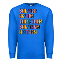True Royal lgbtq pronouns Premium Sweatshirt - MaliasSmallBusiness
