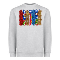 Heather Grey puerto rico republic brushstrokes Heavyweight Sweatshirt - RanaPortraitStore