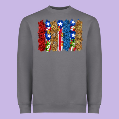 Heavyweight Sweatshirt puerto rico republic brushstrokes