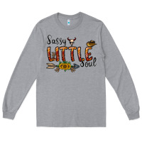 Heather Grey sassy little soul Long Sleeve Tee - CowhideDigitalArt