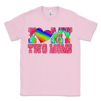 Bubblegum Pink i love my two moms Classic Tee - HRA Design Shop