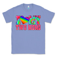 Colony Blue i love my two moms Classic Tee - HRA Design Shop