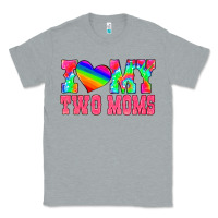 Heather Grey i love my two moms Classic Tee - HRA Design Shop
