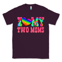 Plum i love my two moms Classic Tee - HRA Design Shop
