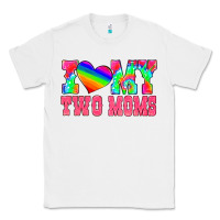 White i love my two moms Classic Tee - HRA Design Shop