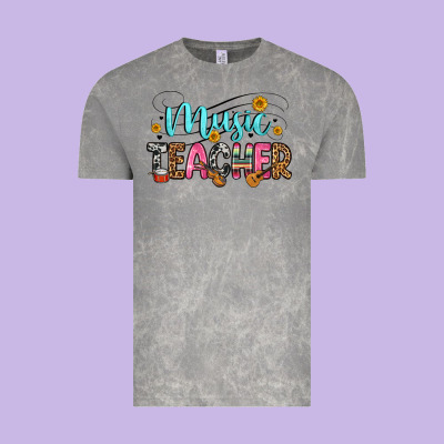 Music Teacher Vintage Tee Designed By Zillion Design Studio