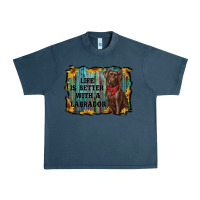 Midnight Navy life is better with a labrador Urban Heavy Tee - RanaPortraitStore