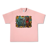 Salmon life is better with a labrador Urban Heavy Tee - RanaPortraitStore