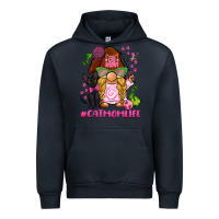 Navy cat mom  life gnome Urban Hoodie - BarkalooDesign