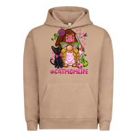 Pigment Burro cat mom  life gnome Urban Hoodie - BarkalooDesign