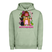 Pigment Oil Green cat mom  life gnome Urban Hoodie - BarkalooDesign