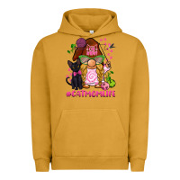 Pigment Peanut Butter cat mom  life gnome Urban Hoodie - BarkalooDesign