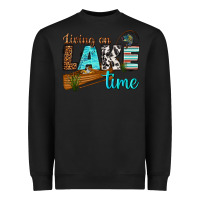 Black living on lake time Heavyweight Sweatshirt - texasbilliewilder