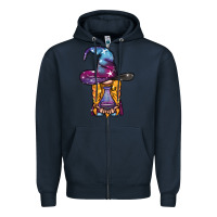 Navy witch gnome with poison Zipper Hoodie - BundleAndBundleShop