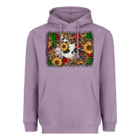 Lavender distressed christmas sunflowers leopard cowhide background Heavyweight Hoodie - Jasminsmagicworld