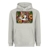 Moon Dust distressed christmas sunflowers leopard cowhide background Heavyweight Hoodie - Jasminsmagicworld