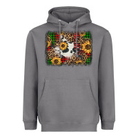 Storm distressed christmas sunflowers leopard cowhide background Heavyweight Hoodie - Jasminsmagicworld