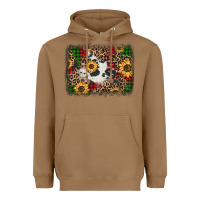 Toasted Coconut distressed christmas sunflowers leopard cowhide background Heavyweight Hoodie - Jasminsmagicworld