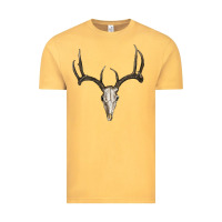 Vintage Mustard deer skull Vintage Tee - RanaPortraitStore